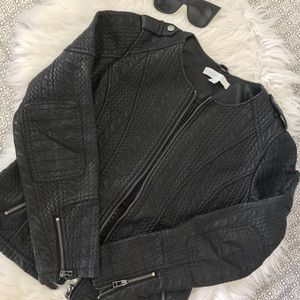 Black faux jacket